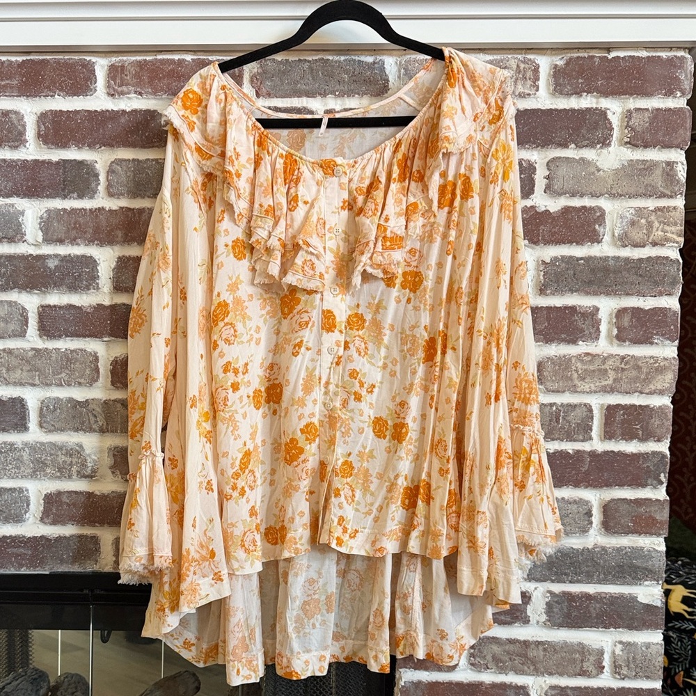 NEW Free People Loretta Printed Tunic